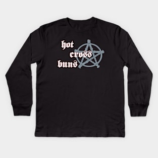 hot cross buns Kids Long Sleeve T-Shirt